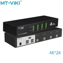 Load image into Gallery viewer, MT-VIKI HDMI KVM switch Automatic switch 4-port USB automatic 4-cut 1 multi-computer server sharing device MT-0401HK
