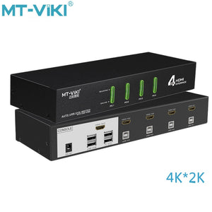 MT-VIKI HDMI KVM switch Automatic switch 4-port USB automatic 4-cut 1 multi-computer server sharing device MT-0401HK