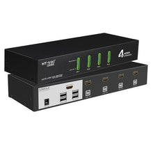 Load image into Gallery viewer, MT-VIKI HDMI KVM switch Automatic switch 4-port USB automatic 4-cut 1 multi-computer server sharing device MT-0401HK
